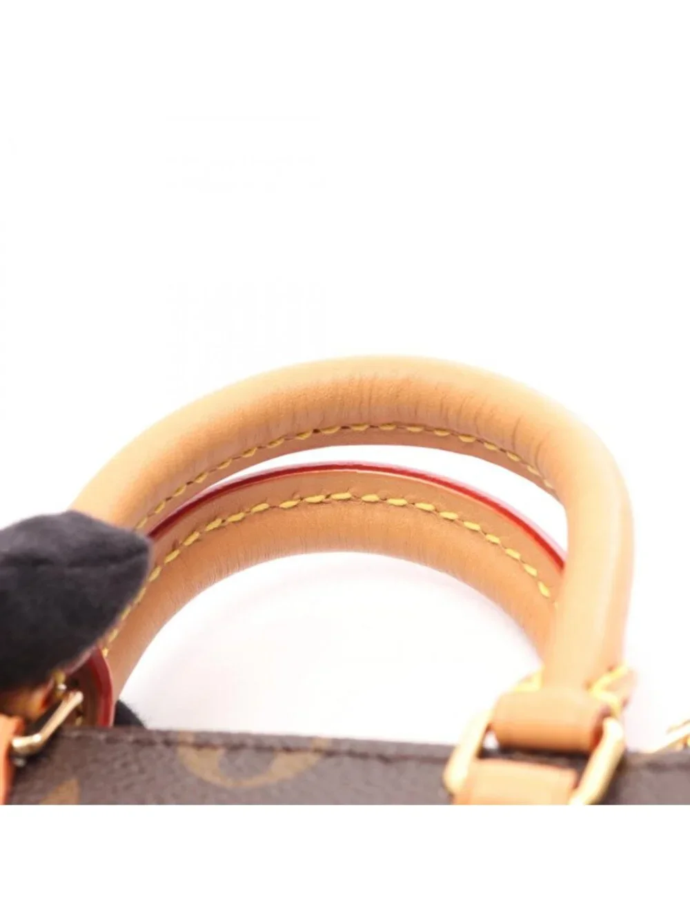 Louis Vuitton Handbag Petite Sac Plat 2-Way Canvas Leather